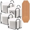 SEUNMUK 32 Pack 4.3 Inch White Ceramic Tiles for Crafts