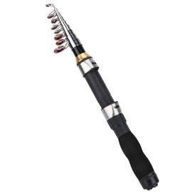 Mini Pocket Fishing Rod Pen Fishing Rod for Sea Fishing Saltwater Freshwater Fishing (1.9 m)