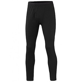 Terramar Men's Polypropylene Lightweight Mesh Knit Pants, Black, Tall XX-Large (44"-46")