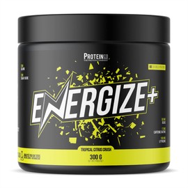 ProteinCo | Energize+ | Energy Drink Powder Formula | BCAA & L-Tyrosine | Concentration & Focus | 60 Servings (Tropical Citrus Crush, 60 Servings (300g))