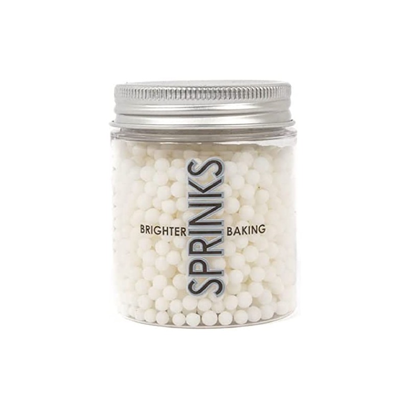 Sprinks Cachous Pearl Beads Sprinkles 85 g, 4 mm Size,
