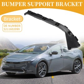 Partuto Bumper Support Bracket No.5257547011 - Right Passenger Side Bumper Bracket - for Hyundai Elantra 2017-2020 ABS Plastic Black - 1 Pc