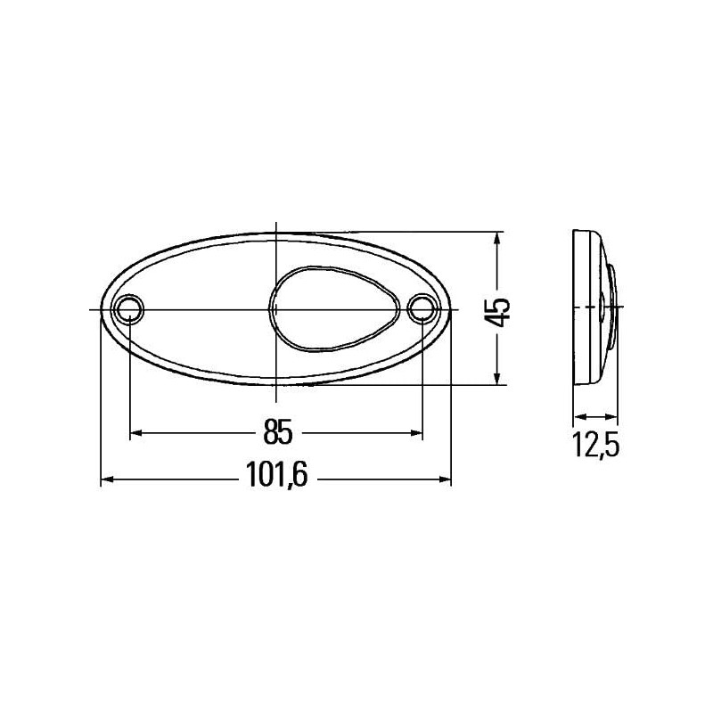 HELLA 2PG 964 295-111 Position Light - LED - 24V