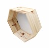 Wooden World - Wall Shelf - Geometric Hexagon Honeycomb Shelf
