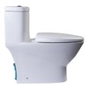 EAGO R-346SEAT Replacement Soft Closing Toilet Seat for TB346, White,