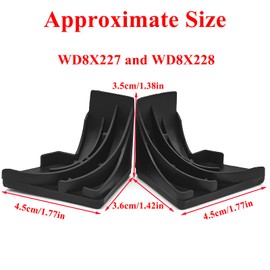 WD8X227 & WD8X228 Dishwasher Corner Gaskets Replacement Kit for GE & Hotpoint Dishwashers - Replaces PS263963 PS263964 AP2038859 AP2038860