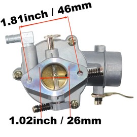 RYTIME 390323 Carburetor Compatible for Briggs & Stratton 398170 394228 299169 7HP 8HP 9HP Horizontal Engine 170412 190432 190400 190412 194412 194415 195423 195431 195432 195435 Troy bilt Lawn Mower