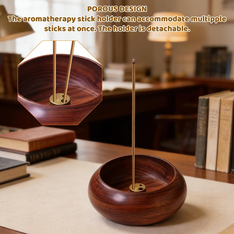 Incense Holder, 2 Mini Multi-Hole Bases for Incense Sticks, Compact