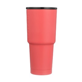 Grizzly Grip Cup 32 oz Tumbler | Stainless Steel | Vacuum Insulated with TwistTop Lid | For Coffee Car Travel Beach Camping Hiking Hunting Fishing | Coral