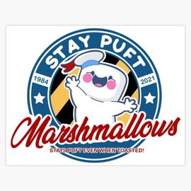 Leyland Designs Stay Puft Bumper Sticker Window Water Bottle Decal 5""