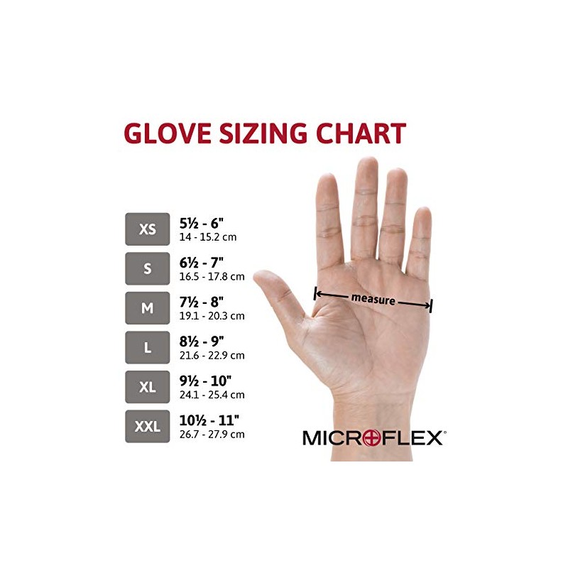 Microflex 93-260 - Guantes resistentes a los químicos, talla L,