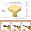 KALEVOL 30 Pack Cabinet Knobs 1-1/4 inch Gold Zinc Alloy