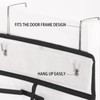 Extra Large Hanging Shoe Storage Organizer, 12 Grey Mesh Pockets