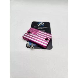 Mike's Custom Machine Work, LLC Brake Reservoir Cover Cap YFZ 450 450R Raptor 250 700R 450R Pink American Flag