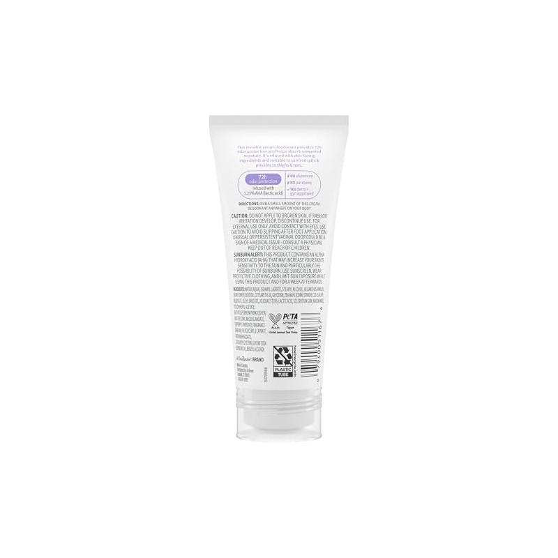 Dove Crema Desodorante Todo Cuerpo Aluminio Equilibrio Coco Vainilla Control