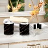 ALAZA 2 Pack Qtip Holder Dispenser for Cotton Ball Black