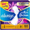 Always Radiant Feminine Pads for Women, Flexfoam Pads with Wings,