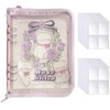 BetterJonny Sticker, Transparent, Large Size, 6-Hole Storage Binder, Star Pattern