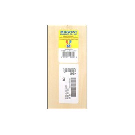 Midwest Products Co. Basswood Sheets 1/32x3x24 (15), MID4301