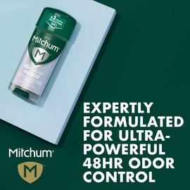 Mitchum Men Gel Antiperspirant Deodorant, Unscented, 2.25oz.