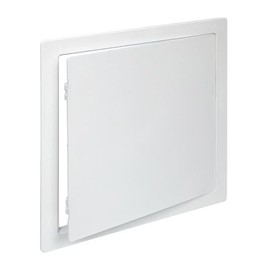 Plastic PVC Access Panel Inspection Hatch Inspection Door with Picture Frame White - Conceals Pipe, Meters, Wires - Fuse, Plasterboard Cover Box - Non Fire Rated (180x180mm (in150x150mm))