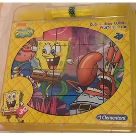 Clementoni 42425.2 Cube Puzzle Spongebob – Set of 24