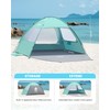 OutdoorMaster Beach Tent for 3/4 Person - Easy Setup Sun
