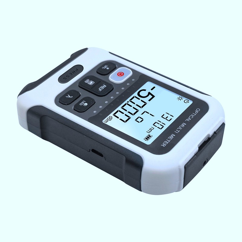 Multifunctional Optical Power Meter White High Accuracy Sensitive Fiber Tester