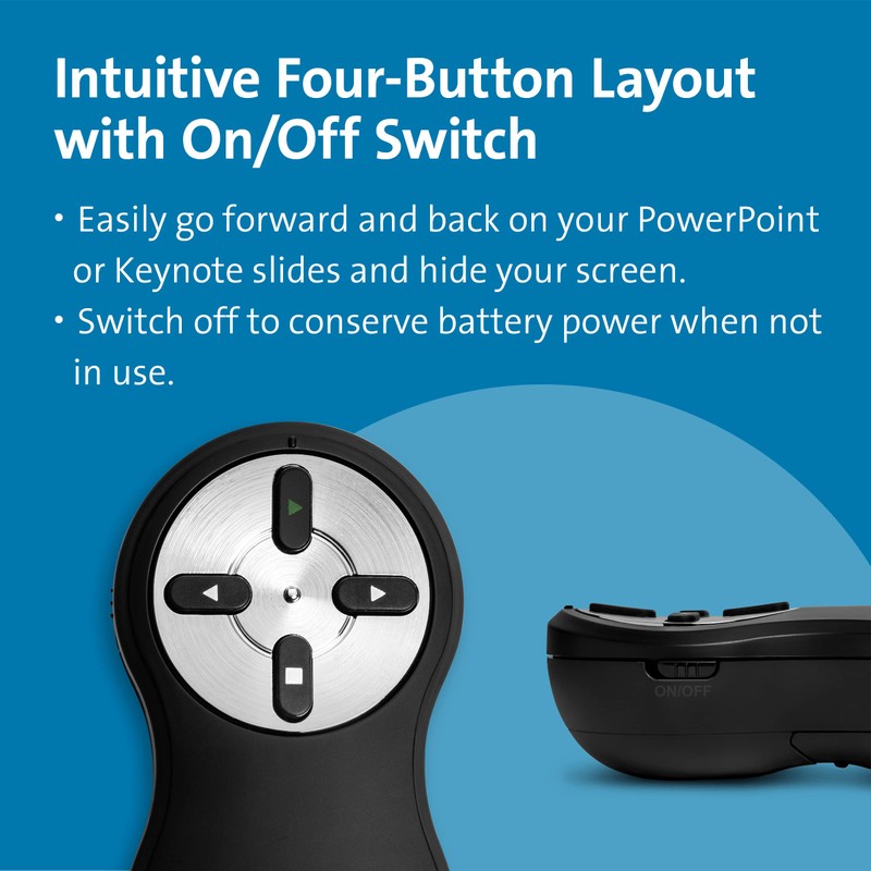 Kensington Wireless Presenter without Laser, for PC and Mac, Remote