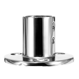 90 Degree Heavy Dudy Marine Boat Round Base，1-1/4“316 Stainless Steel Yacht Hand Rail Fitting Rail Tube Stanchion Base Column Accessories (Type: 90 Degree, 1 1/4inch)