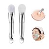 Face Mask Brush 2Pcs, Jrsoul He Face Mask Applicator Double-Ended,