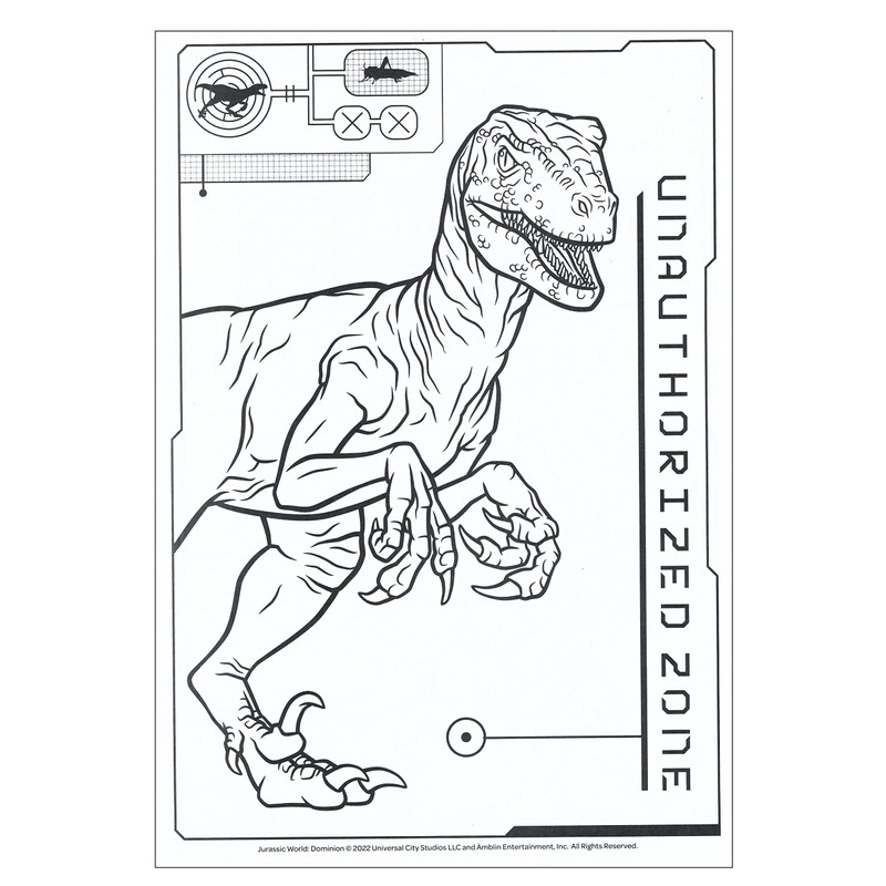Jurassic World Jumbo Coloring and Activity Book - 64 Pages