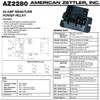 Zettler Mini Power Relay AZ2280-1C-24AF 30A 277VAC 28VDC -Universal 24