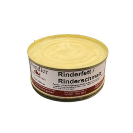 Beef Fat, Beef Tallow, Lard, Homemade in a Tin (200 g)