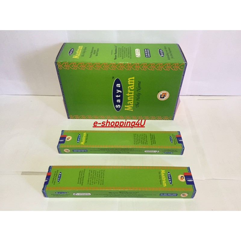 Satya ( MANTRAM ) Incense Sticks 12 Packsx 15g