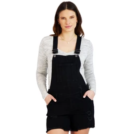Savi Parker Pantalón corto de maternidad para mujer, ropa deportiva para mamá a ser cómoda, ropa de embarazo para verano, uso casual, certificado BCI, Negro (Black Rinse), L