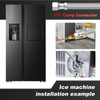 Refrigerator Icemaker Connector - Premium Stainless Steel Braided Ice Maker