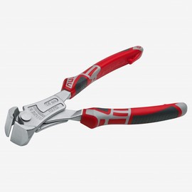 NWS 1311-49-200 8" Heavy Duty Lever End Cutting Nipper PowerBolt - Matte Chromium - SoftGripp, Tethered Attachment