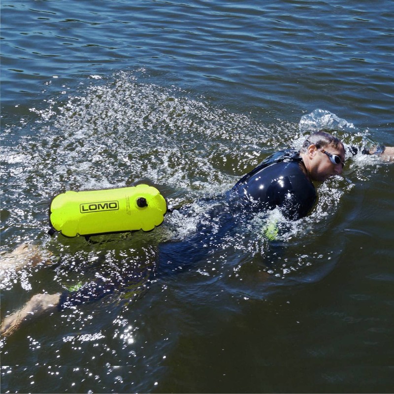 Lomo Hi Viz Swimming Tow Float - Yellow