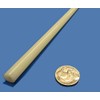 Natural Nylon Extruded Round Rod .375" (3/8") x 5 Ft