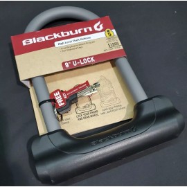 Blackburn 9” Bicycle U-Lock • High Level 5 Theft Defense Security w/Keys
