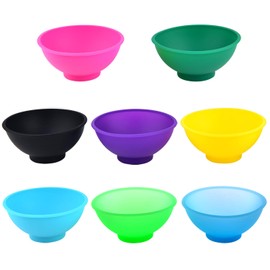 Coopay 8 Pieces Mini Silicone Bowls Multicolor Pinch Bowls Heat Resistant Snack Bowls Prep and Serve Bowls, Unbreakable, Flexible, 1.75 Oz (Solid Colors)
