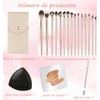 Lumbor37 Brochas para Maquillaje, Juego de Brochas de Maquillaje Profesional