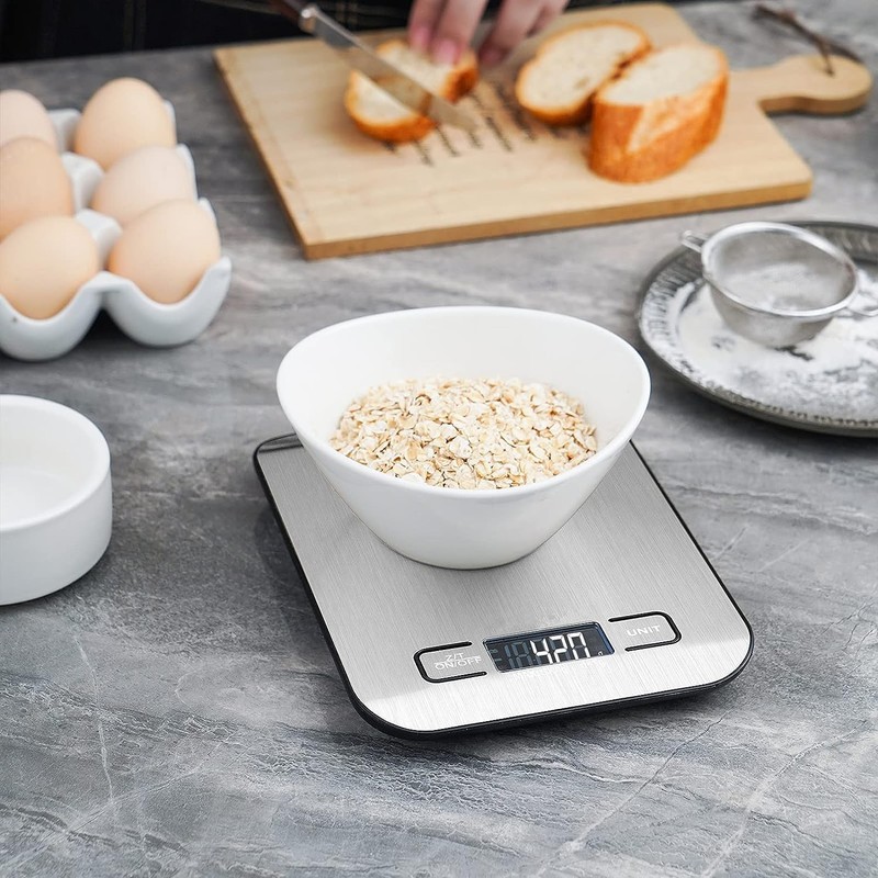Mumoo Bear Food Scale, 5kg/11lb Multifunction Digital Kitchen Scale with