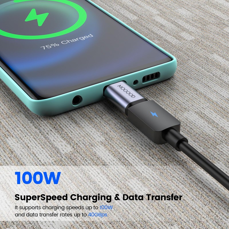 MOGOOD USB C Male to Female Adapter, USB C Extension