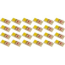 Snap Mouse Traps with Spring Action and Expanded Cheese-Shaped Trigger, 24-Pack – Powerful Rodent Control Traps for Home & Commercial Use