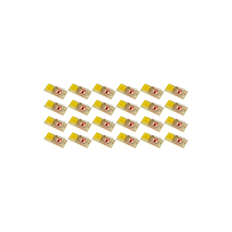 Snap Mouse Traps with Spring Action and Expanded Cheese-Shaped Trigger,