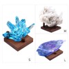 WAYUTO Walnut Crystal Display Stand Rock Display Holder Three-Peg Display