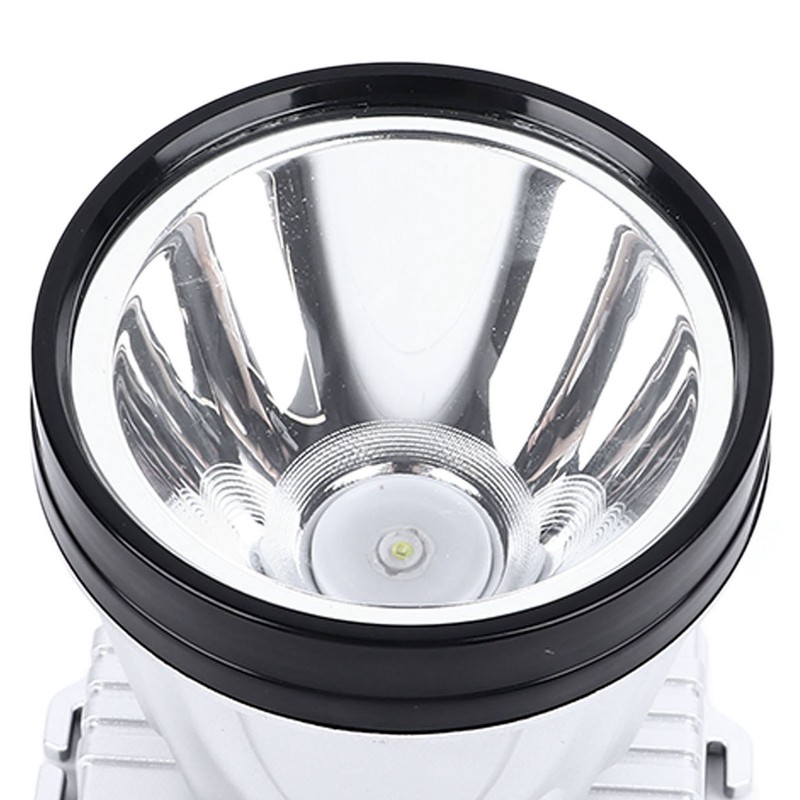 Super Bright Headlamp 90000lm Silver Rechargeable 1600mAh Battery Adjustable Headband