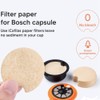 Ocnvlia Disposable Paper Filter for Reusable Coffee Capsule, Protects Against